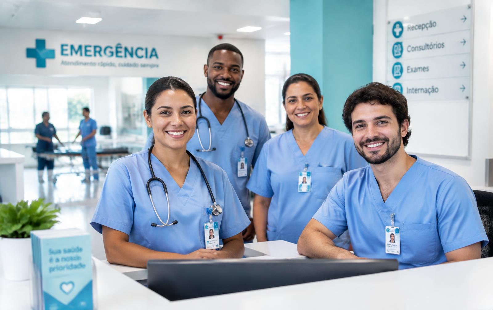 Equipe médica RIGOR no pronto-socorro